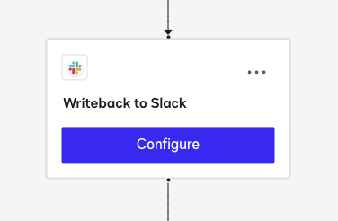 Configuring Slack write step